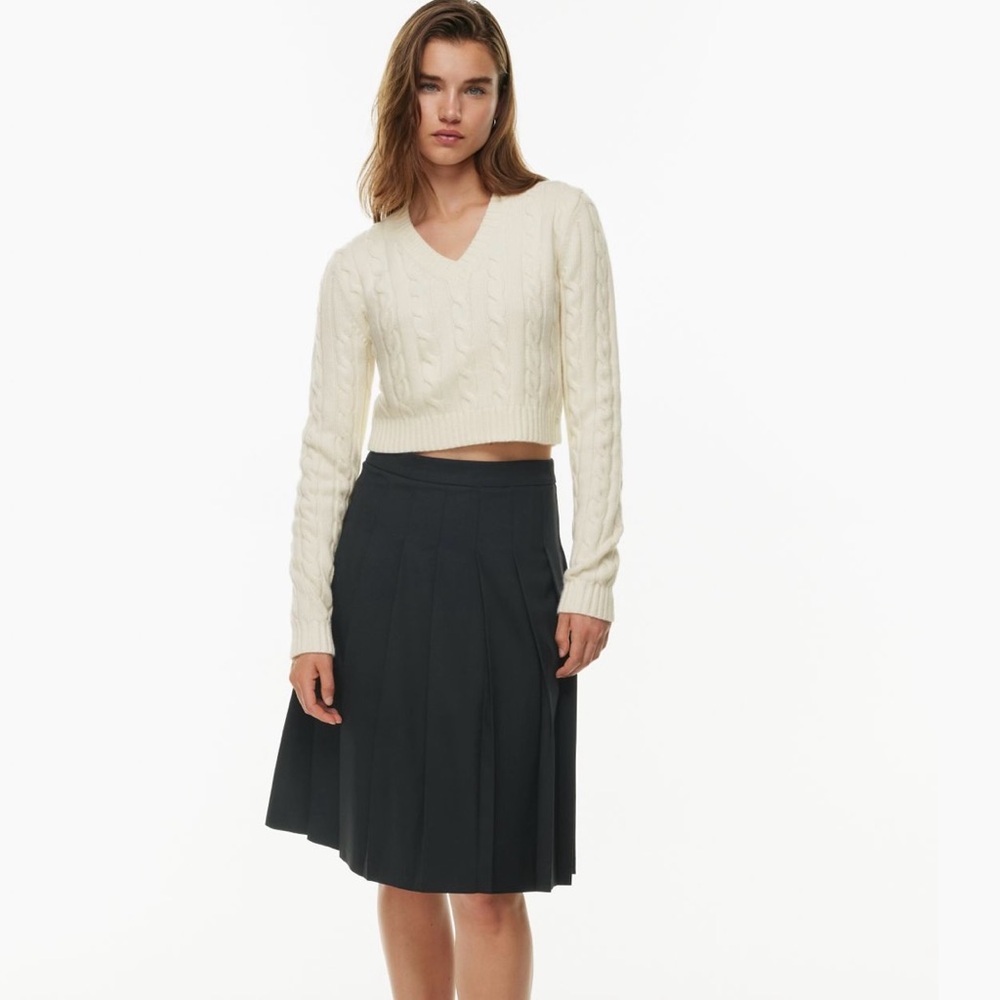 Sunday Best Moss sweater in whisper white